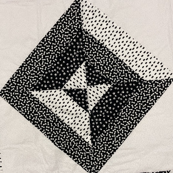 Handmade dog puppy lap quilt 50”x63” - Picture 5 of 7